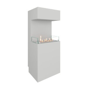 Биокамин напольный PILLAR 1200 Белый