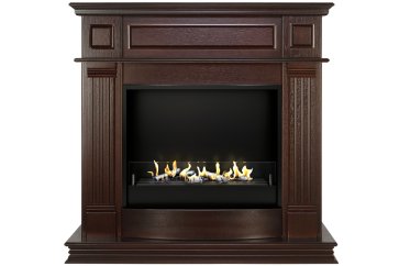 Биокамин в портале Firezo Atlanta Темный орех, стандарт