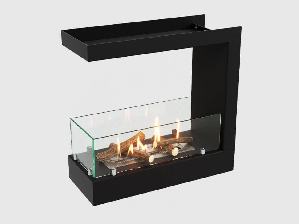 Встроенный биокамин Lux Fire Торцевой 490 S