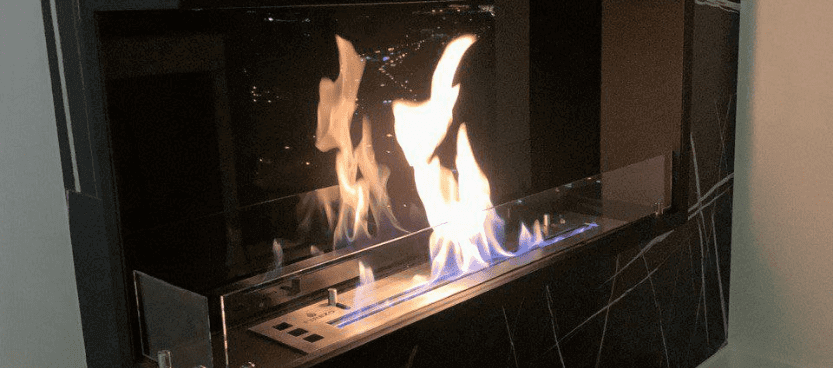 Угловой встраиваемый биокамин Firezo L'angolo Sinistro 1200, стандарт