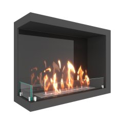 Биокамин угловой SteelHeat ONE 700 левый