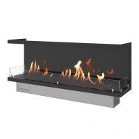 Автоматический фронтальный биокамин SteelHeat PREMIUM 1400