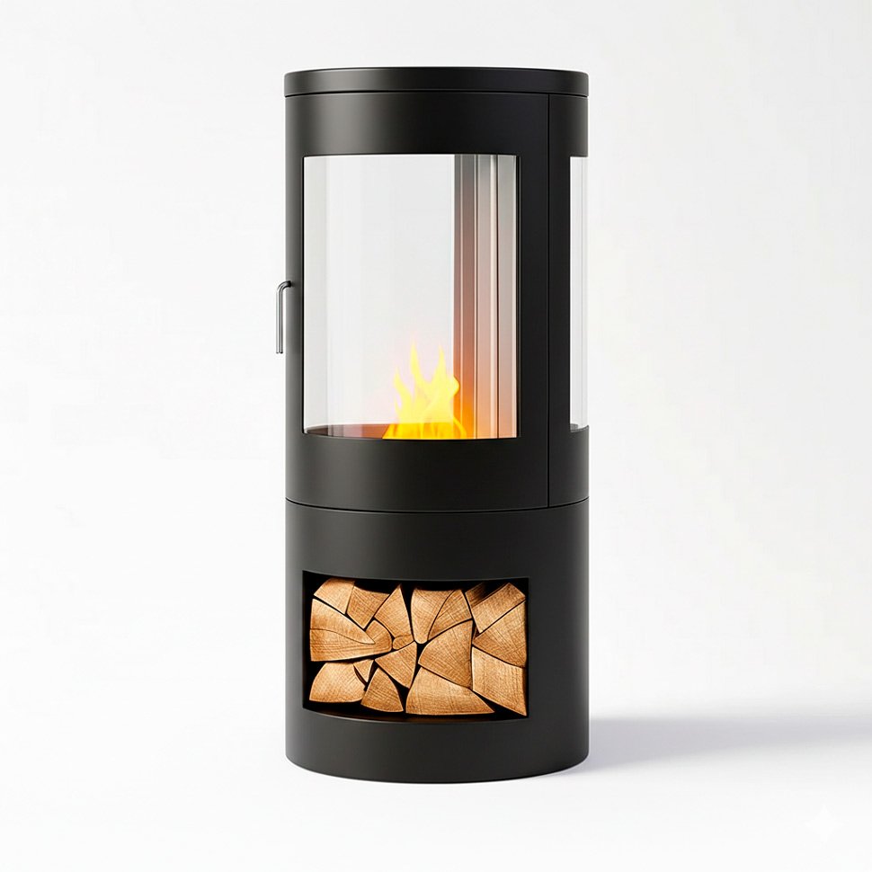 Напольный биокамин Ховарт Черный Напольный биокамин Ховарт Черный