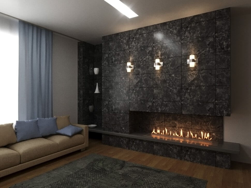 Автоматический биокамин Lux Fire Smart Flame 2000 RC INOX