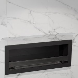 Стеклянная полка для биокамина Opti white 800