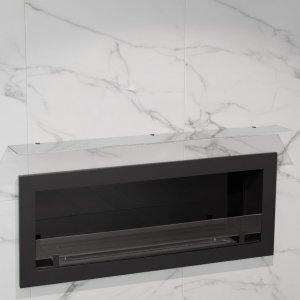 Стеклянная полка для биокамина Opti white 1200