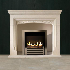 Биокамин в мраморном портале Firezo Amazzoni