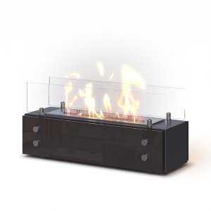 Настольный биокамин SteelHeat PANORAMA 500 черный