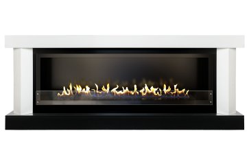 Линейный биокамин Firezo Vancouver 60 Белый с черным, стандарт